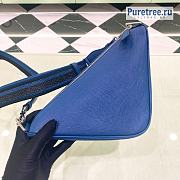 PRADA | Triangle Bag Blue Saffiano Leather 2VH155 - 28 x 18 x 11cm - 5