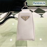 PRADA | Triangle Bag White Saffiano Leather 2VH155 - 28 x 18 x 11cm - 4