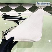 PRADA | Triangle Bag White Saffiano Leather 2VH155 - 28 x 18 x 11cm - 3