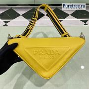 PRADA | Triangle Bag Yellow Saffiano Leather 2VH155 - 28 x 18 x 11cm - 1