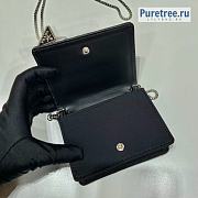 PRADA | Card Holder Black Sequin-embellished Satin - 11.5 x 8 x 2cm - 6