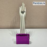 PRADA | Card Holder Purple Sequin-embellished Satin - 11.5 x 8 x 2cm - 5