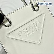 PRADA | White Leather Handbag 1BA333 - 17 x 6 x 19cm - 6