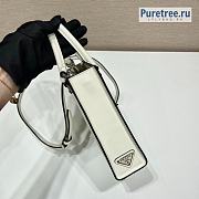 PRADA | White Leather Handbag 1BA333 - 17 x 6 x 19cm - 4