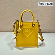 PRADA | Yellow Leather Handbag 1BA333 - 17 x 6 x 19cm - 1