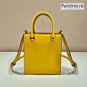 PRADA | Yellow Leather Handbag 1BA333 - 17 x 6 x 19cm - 5