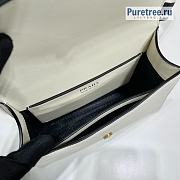 PRADA | Monochrome Saffiano Leather Bag White 1BD317 - 21 x 14 x 6.5cm - 4