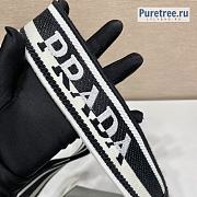 PRADA | Monochrome Saffiano Leather Bag Black 1BD317 - 21 x 14 x 6.5cm - 4