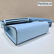 PRADA | Monochrome Saffiano Leather Bag Blue 1BD317 - 21 x 14 x 6.5cm - 5