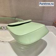 PRADA | Cleo Brushed Leather Shoulder Bag Light Green 1BH188 - 17 x 14.5 x 3cm - 4