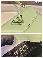 PRADA | Cleo Brushed Leather Shoulder Bag Light Green 1BH188 - 17 x 14.5 x 3cm - 2