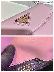 PRADA | Cleo Brushed Leather Shoulder Bag Pink 1BH188 - 17 x 14.5 x 3cm - 2