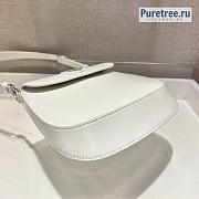 PRADA | Cleo Brushed Leather Shoulder Bag All White 1BH188 - 17 x 14.5 x 3cm - 6