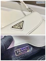 PRADA | Cleo Brushed Leather Shoulder Bag All White 1BH188 - 17 x 14.5 x 3cm - 2