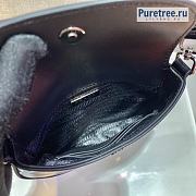 PRADA | Cleo Brushed Leather Shoulder Bag Black 1BH188 - 17 x 14.5 x 3cm - 3