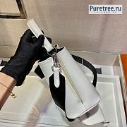 PRADA | Panier Brushed Leather Bag White 1BA319 - 20 x 11.5 x 19cm - 4