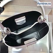 PRADA | Panier Brushed Leather Bag White 1BA319 - 20 x 11.5 x 19cm - 3
