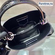 PRADA | Panier Brushed Leather Bag Black 1BA319 - 20 x 11.5 x 19cm - 5