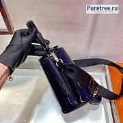 PRADA | Panier Brushed Leather Bag Black 1BA319 - 20 x 11.5 x 19cm - 3