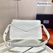 PRADA | Signaux Bag White Padded Nappa Leather 1BC165 - 33 x 19 x 14cm - 4