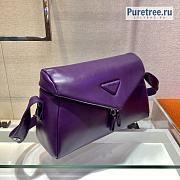 PRADA | Signaux Bag Purple Padded Nappa Leather 1BC165 - 33 x 19 x 14cm - 5