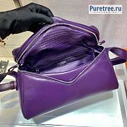 PRADA | Signaux Bag Purple Padded Nappa Leather 1BC165 - 33 x 19 x 14cm - 2