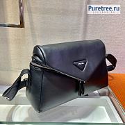 PRADA | Signaux Bag Black Padded Nappa Leather 1BC165 - 33 x 19 x 14cm - 5