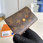 Louis Vuitton M82333 Rosalie Coin Purse, Brown, One Size