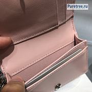 DIOR | Mini Lady Wallet Pink Patent Calfskin - 10 x 7.5 x 2.5cm - 6