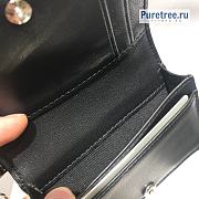 DIOR | Mini Lady Wallet Black Patent Calfskin - 10 x 7.5 x 2.5cm - 3