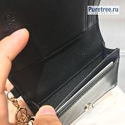 DIOR | Mini Lady Wallet Lambskin Black - 11 x 8.5 x 3cm - 5
