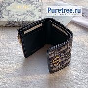 DIOR | 30 Montaigne Lotus Wallet Oblique Jacquard - 10 x 9 x 2cm - 5