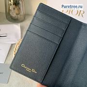 DIOR | 30 Montaigne Passport Holder Blue Oblique Jacquard - 14 x 10 x 2cm - 5