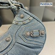 BALENCIAGA | Le Cagole XS Shoulder Bag In Denim - 26 x 12 x 6cm - 2