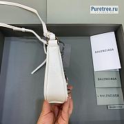 BALENCIAGA | Le Cagole Mini Purse With Chain In White - 20 x 11 x 4cm - 6