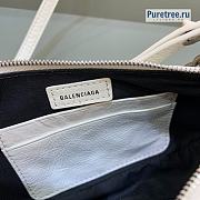 BALENCIAGA | Le Cagole Mini Purse With Chain In White - 20 x 11 x 4cm - 4