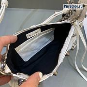 BALENCIAGA | Le Cagole Mini Purse With Chain In White - 20 x 11 x 4cm - 3