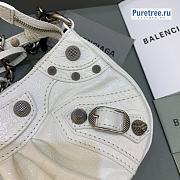 BALENCIAGA | Le Cagole Mini Purse With Chain In White - 20 x 11 x 4cm - 2