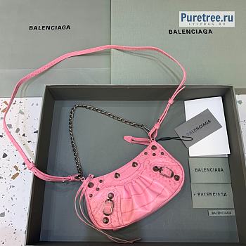 BALENCIAGA | Le Cagole Mini Purse With Chain In Pink - 20 x 11 x 4cm