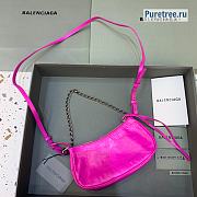 BALENCIAGA | Le Cagole Mini Purse With Chain In Hot Pink - 20 x 11 x 4cm - 6