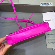 BALENCIAGA | Le Cagole Mini Purse With Chain In Hot Pink - 20 x 11 x 4cm - 5