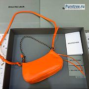 BALENCIAGA | Le Cagole Mini Purse With Chain In Orange - 20 x 11 x 4cm - 3