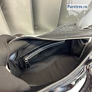 BALENCIAGA | Neo Cagole XS Handbag With Rhinestones In Black - 26 x 10 x 17cm - 2