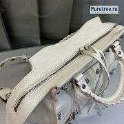 BALENCIAGA | Neo Cagole XS Handbag With Rhinestones In White - 26 x 10 x 17cm - 4
