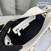 BALENCIAGA | Neo Cagole XS Handbag With Rhinestones In White - 26 x 10 x 17cm - 5