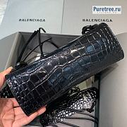 BALENCIAGA | Neo Classic Mini Handbag Crocodile Embossed All Black - 22 x 9 x 14.5cm - 6