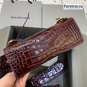 BALENCIAGA | Neo Classic Mini Handbag Crocodile Embossed In Red - 22 x 9 x 14.5cm - 5