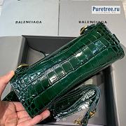 BALENCIAGA | Neo Classic Mini Handbag Crocodile Embossed In Green - 22 x 9 x 14.5cm - 3