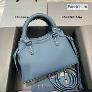 BALENCIAGA | Neo Classic Mini Handbag In Blue - 22 x 9 x 14.5cm - 4