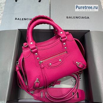 BALENCIAGA | Neo Classic Mini Handbag In Pink - 22 x 9 x 14.5cm